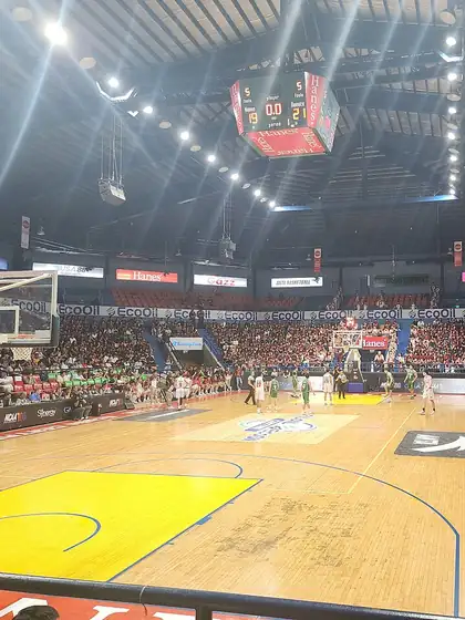 Basketball game at the Filoil EcoOil Centre in San Juan